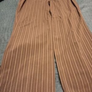 Croft & Barrow Men's Brown Pinstripe Pants